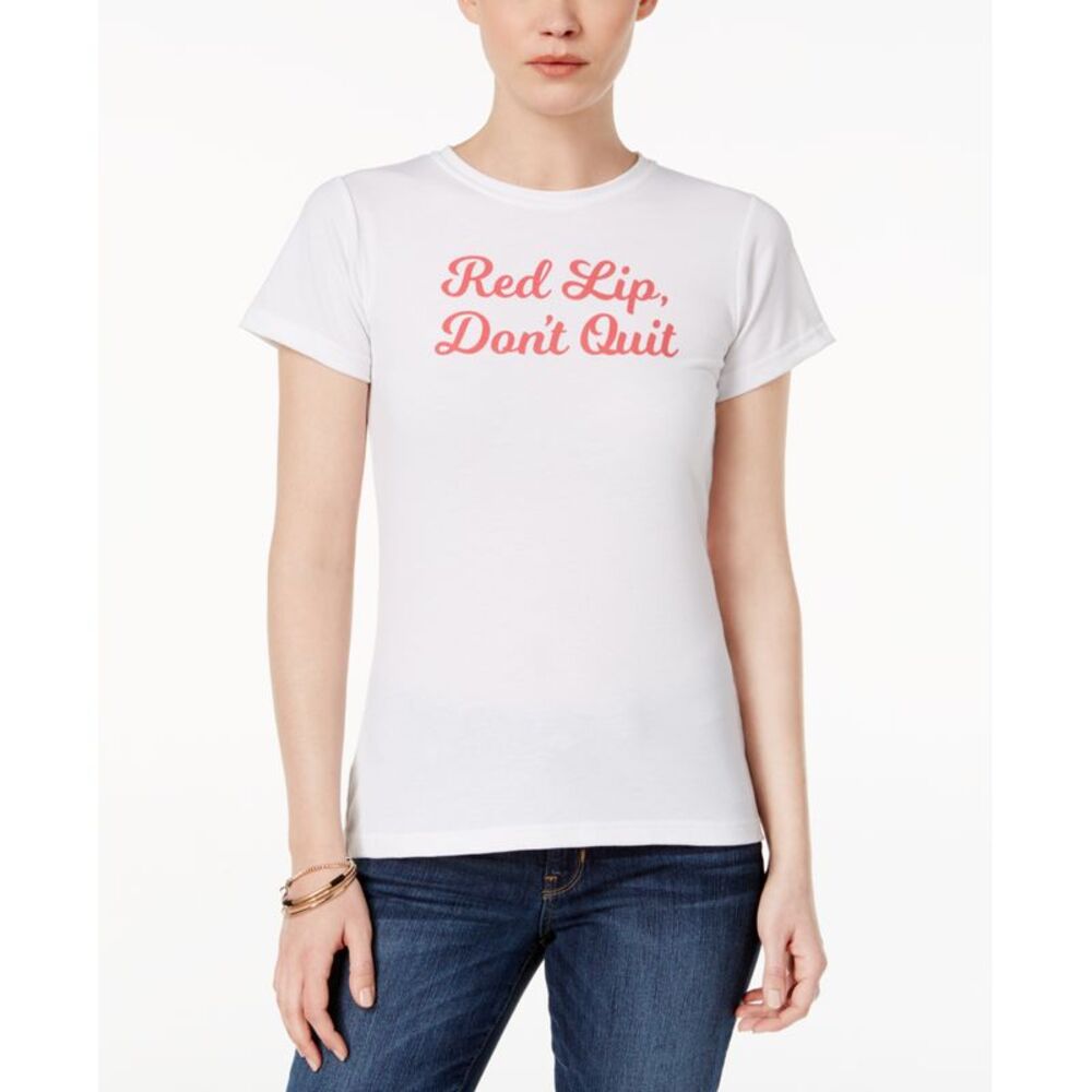 Kid Dangerous Cotton Red Lip Dont Quit Graphic T-Shirt